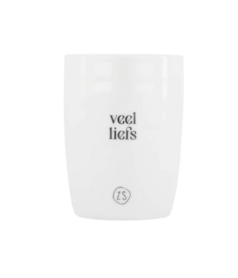 Zusss koffiemok veel liefs wit