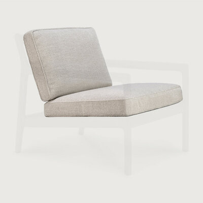Ethnicraft Jack Lounge Chair Cushion Set Ivory Fabric