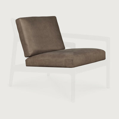 Ethnicraft Jack Lounge Chair Cushion Set Terra Nubuck Leather