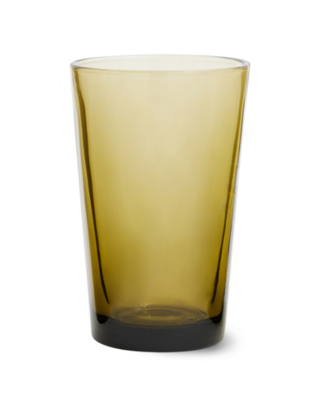 HKLIVING 70s glassware: tea glasses mud brown (set of 4)