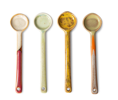 HKliving 70s ceramics; spoons M, scorpius (set van 4)