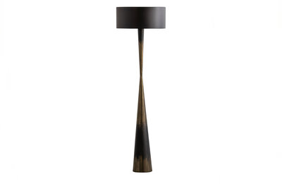 Bepurehome Blackout Too Staande Lamp Metaal Zwart Brass