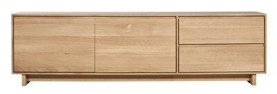 Ethnicraft Wave TV cupboard Oak Showmodel winkel