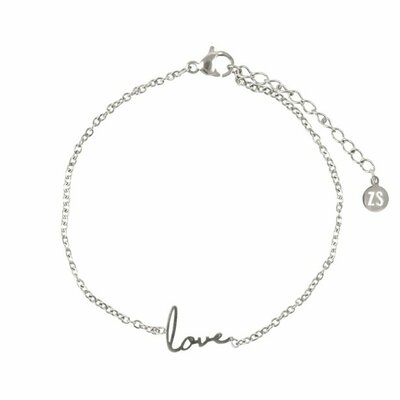 Zusss armband love zilver