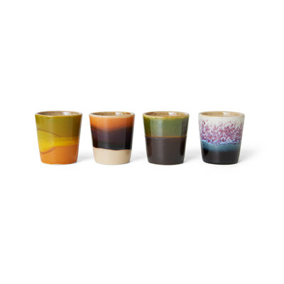 HKLIVING 70s ceramics: egg cups, island (set of 4)