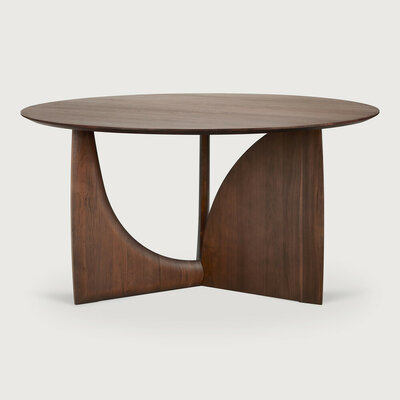 Ethnicraft Geometric dining table teak brown round 150cm