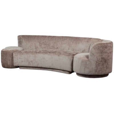 WOOOD Premium Combi-Popular: Bankje + Poef + Fauteuil Taupe