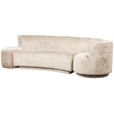 WOOOD Premium Combi-Popular: Bankje + Poef + Fauteuil Naturel