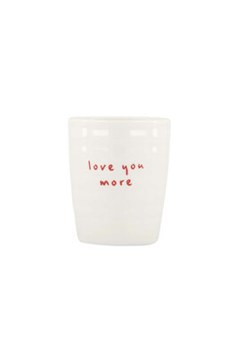 Zusss koffiemok love you more wit/rood