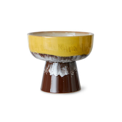 HKLIVING 70s ceramics: tapas bowl on base creek, L