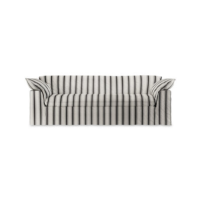 HKLIVING Nomad Couch Rocco Chalkstripe 244cm