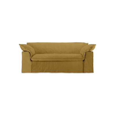 HKLIVING Nomad Couch Linen, Burnt Ochre 204cm