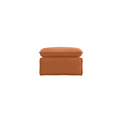 HKLIVING Nomad Couch Hocker Corduroy Rib Dusty Orange