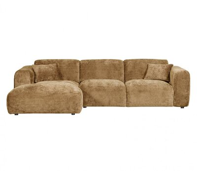 WOOOD Premium Cloud Chaise Longue Chenille Honinggeel Links