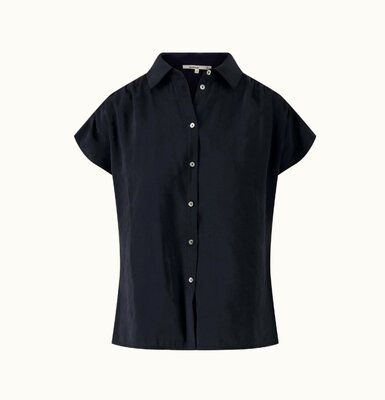 Zusss modal blouse mouwloos zwart