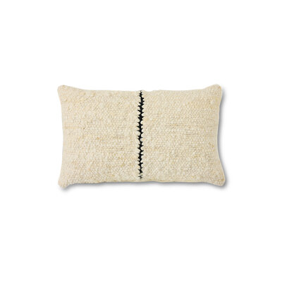 HKLIVING Natural wool striped cushion 50x30 cm