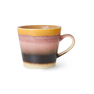 HKLIVING 70s ceramics: cappuccino mug, sunset