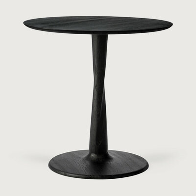Ethnicraft Torsion dining table oak black 70cm