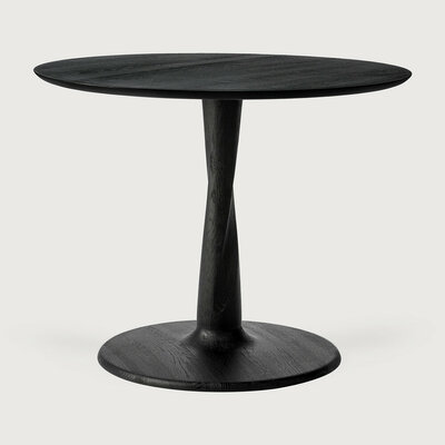 Ethnicraft Torsion dining table black oak 90cm