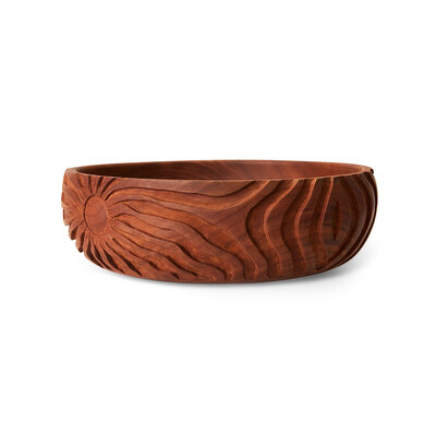HKLIVING Hand carved bowl L