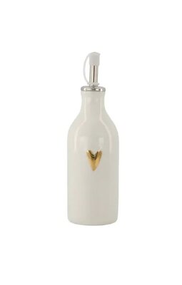 Zusss olie azijn fles keramiek hartje