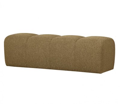 WOOOD Mojo Eetbankje 164cm Bouclé Geel/Bruin Melange