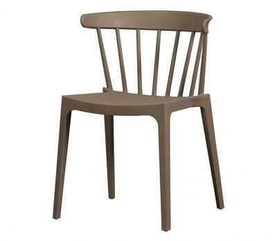 WOOOD Bliss Tuinstoel Met Spijlen Coffee Fiber Bruin Melange