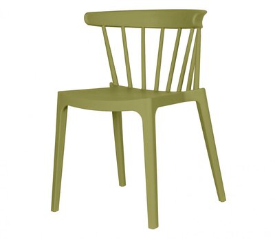 WOOOD Bliss Tuinstoel Met Spijlen Kunstof Matcha Green