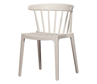 WOOOD Bliss Tuinstoel Met Spijlen Wheat Fiber Off White Melange