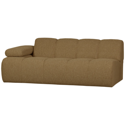 WOOOD Mojo 2-zits Met Arm Links Bouclé Geel/Bruin Melange