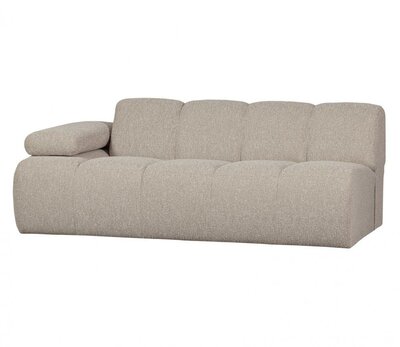 WOOOD Mojo 2-zits Met Arm Links Bouclé Beige Melange