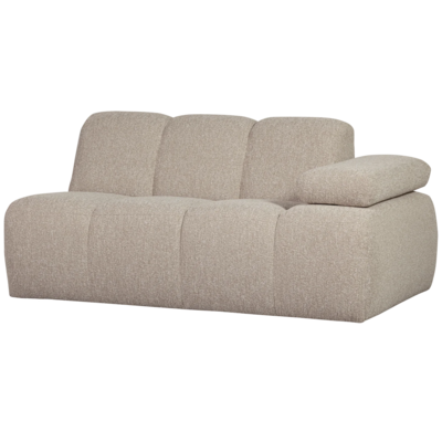 WOOOD Mojo 1,5-Zits Met Arm Rechts Bouclé Beige Melange