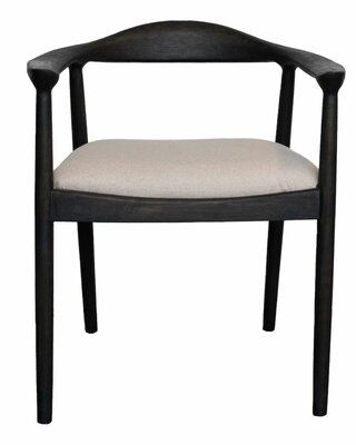 NOGA design Lou houten eetkamerstoel nero