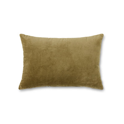HKLIVING velvet cushion army green 60x40 cm