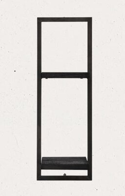 dBodhi Shelfmate wandplank type D black stain smoked iron