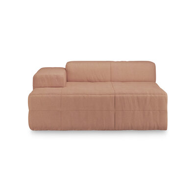 HKLIVING Brut Sofa Element Left Divan Linen, Dusty Rose