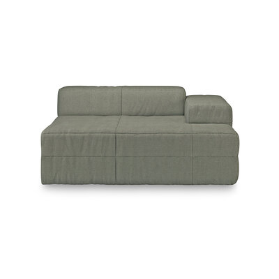 HKLIVING Brut Sofa Element Right Divan Linen, Army Green