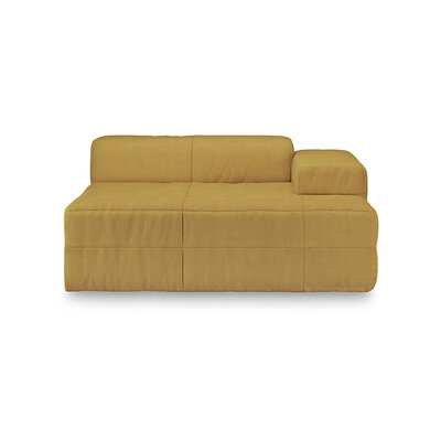 HKLIVING Brut Sofa Element Right Divan Linen, Burnt Ochre