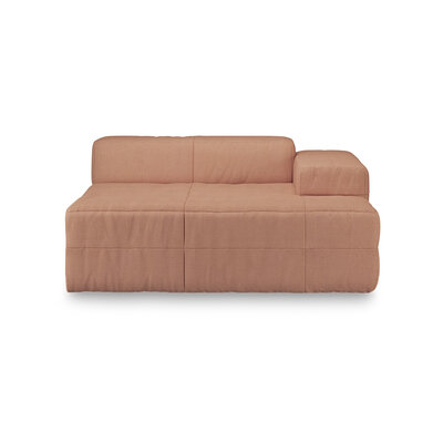 HKLIVING Brut Sofa Element Right Divan Linen, Dusty Rose