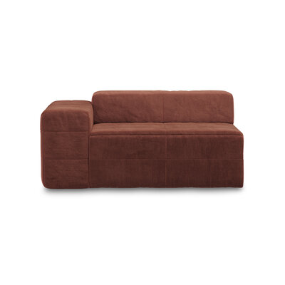 HKLIVING Brut Sofa Element Left Royal Velvet, Magnolia