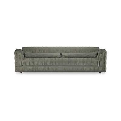 HKLIVING Club Couch Linen Army Green