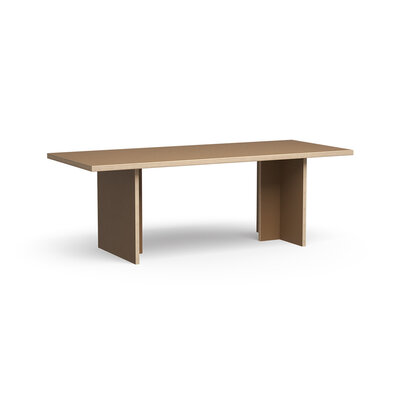 HKLIVING Dining Table Brown Rectangular 220cm