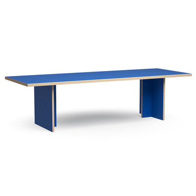 HKLIVING Dining Table Blue Rectangular 280cm