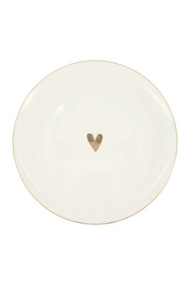 Zusss dinerbord hartje, goud