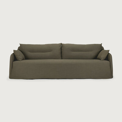 Ethnicraft Weave 3 zits bank groen