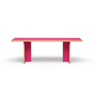 HKLIVING Dining Table Raspberry Rectangular 220cm