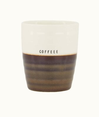 Zusss koffiemok coffee wit bruin