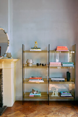 HKLIVING Modular Acrylic Cabinet 160cm Olive green