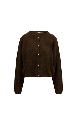 Zusss basic vestje chocoladebruin