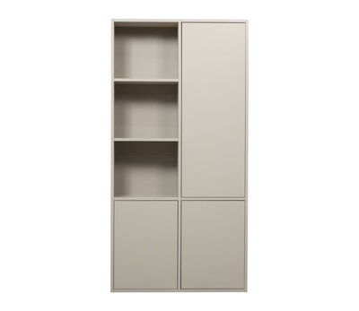 WOOOD Meggy Smalle Opbergkast Rechts 108cm Grenen Dust